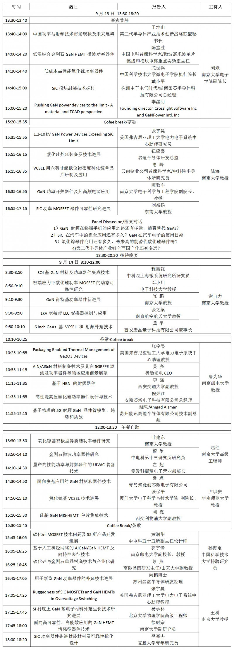 點擊打開原圖 會議日程